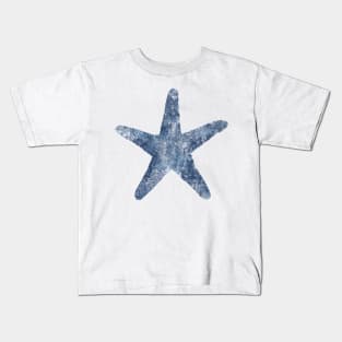 Sea Star Starfish sponge painting Kids T-Shirt